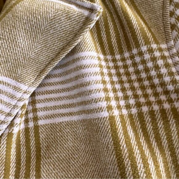 A New Day- Fall- Oversized- Plaid- Long-Button- Coat- Pink- Tan- Women’s -Small - Picture 11 of 12